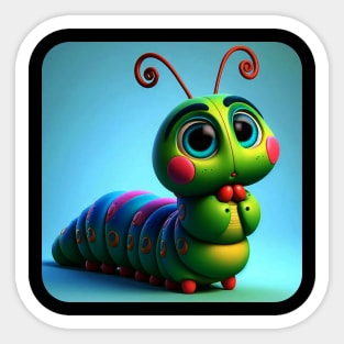 Animals, Insects and Birds - Caterpillar #17 Sticker